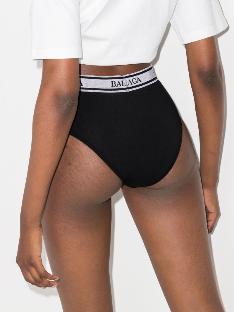 Black Logo Tape Cotton Briefs