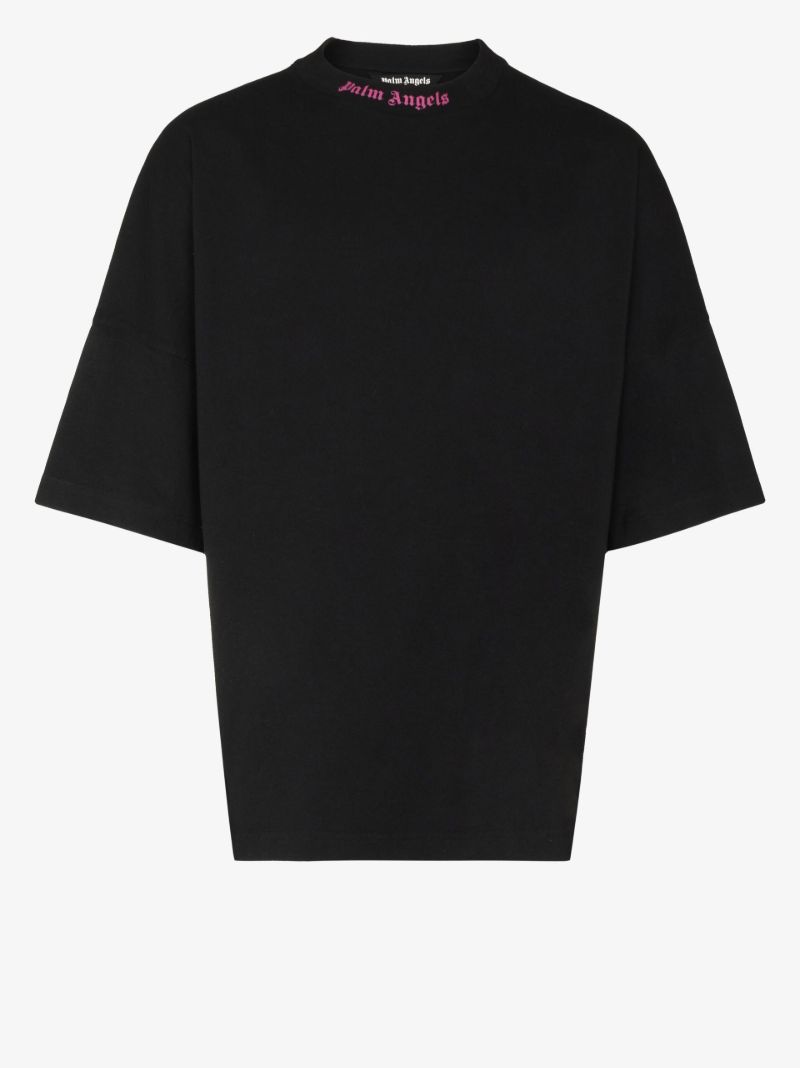 Double Logo Oversized Cotton T-shirt