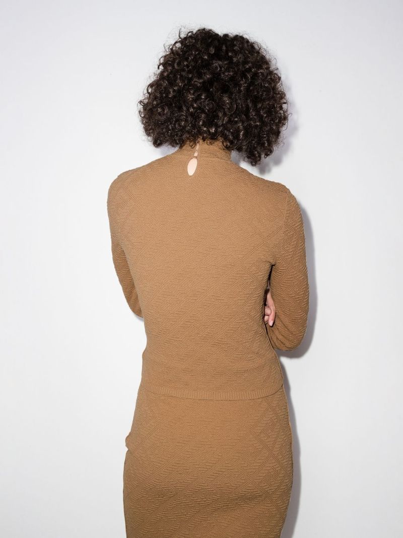 Ff Logo Turtleneck Top
