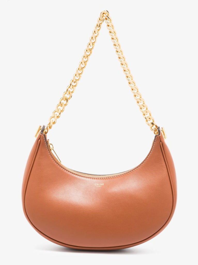 Brown Ava Chain Medium Leather Bag