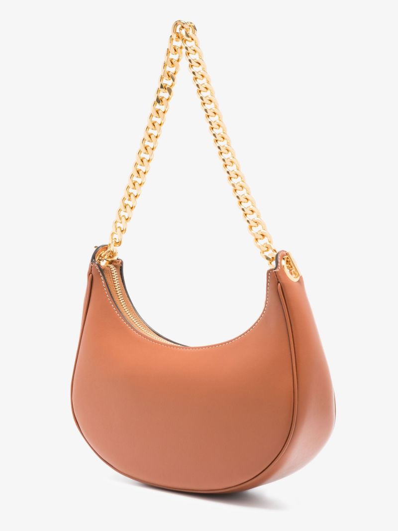 Brown Ava Chain Medium Leather Bag