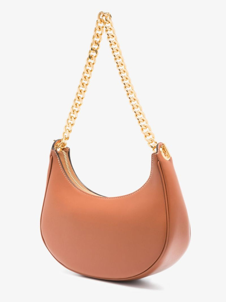 Brown Ava Chain Medium Leather Bag