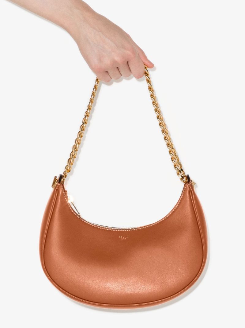 Brown Ava Chain Medium Leather Bag