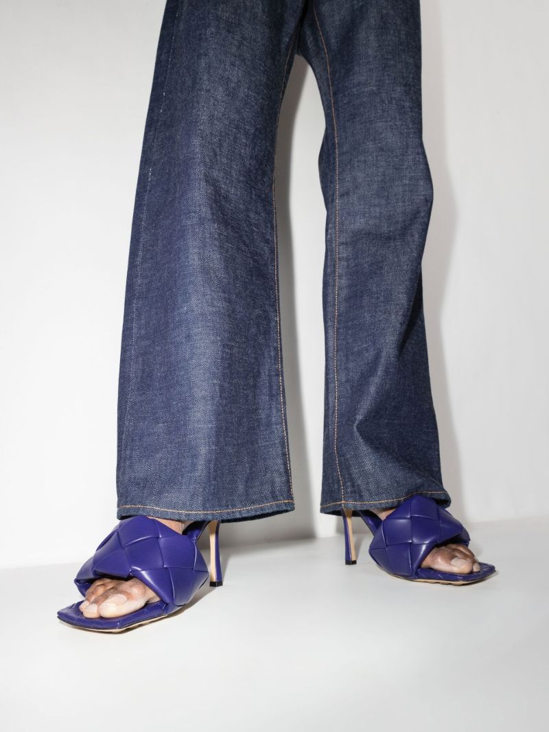 Purple Lido 90 Leather Sandals