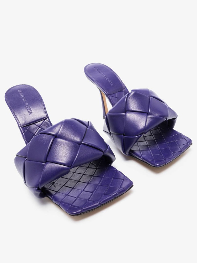 Purple Lido 90 Leather Sandals