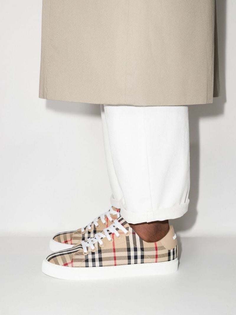 Beige All Bridge Vintage Check Sneakers