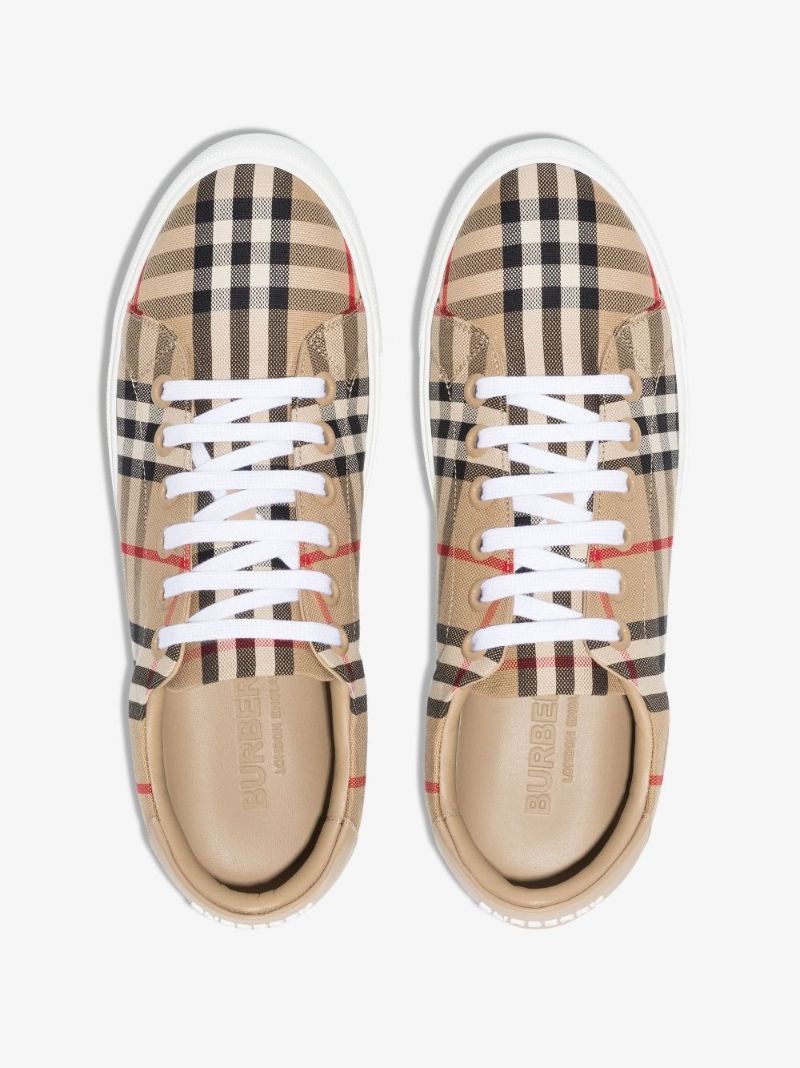 Beige All Bridge Vintage Check Sneakers