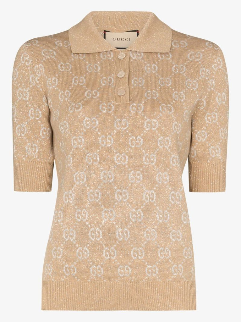 Gg Cotton Jacquard Polo Shirt