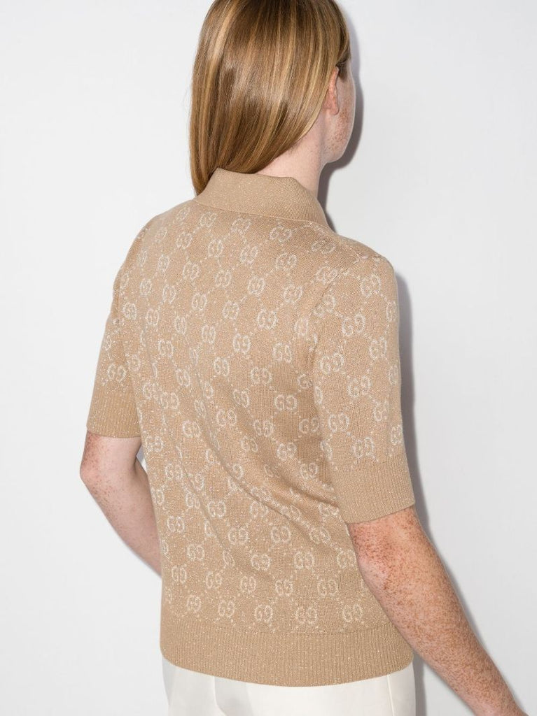 Gg Cotton Jacquard Polo Shirt