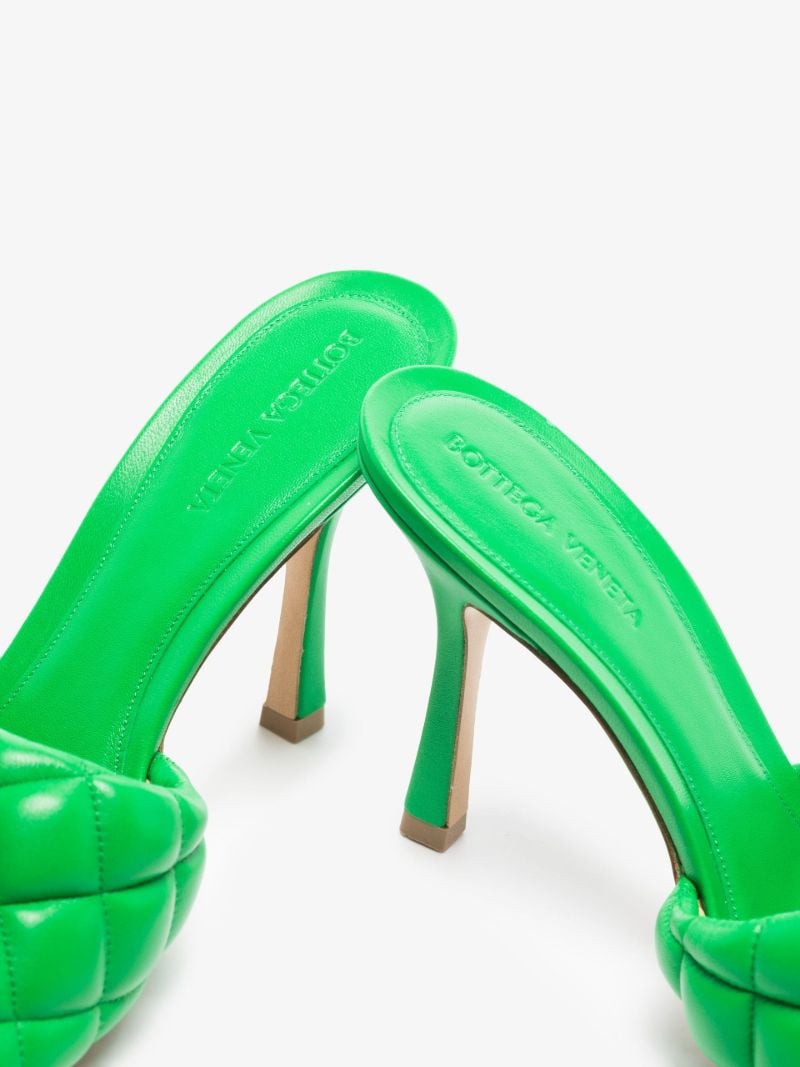 Green Padded 90 Leather Sandals