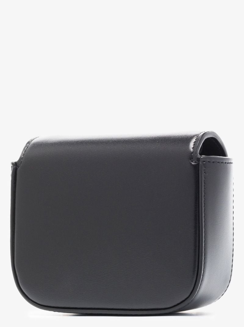Black Mini Triomphe Leather Crossbody Bag