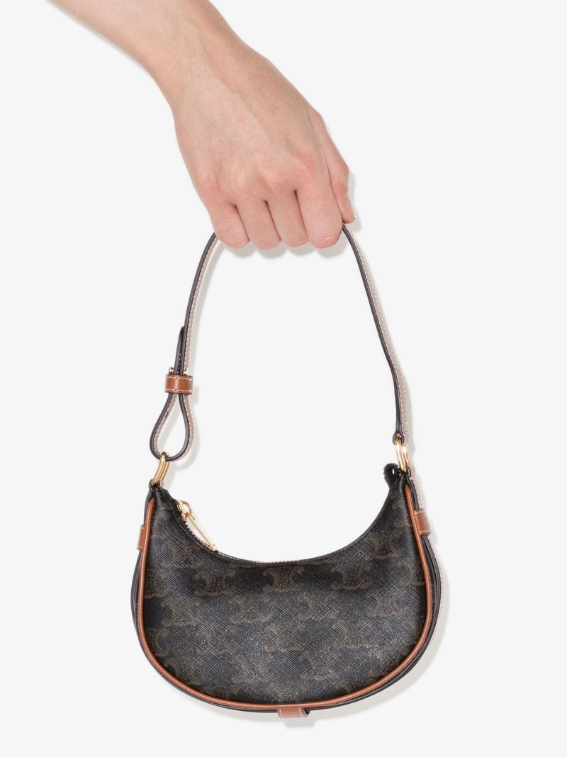 Black Ava Triomphe Canvas Mini Shoulder Bag