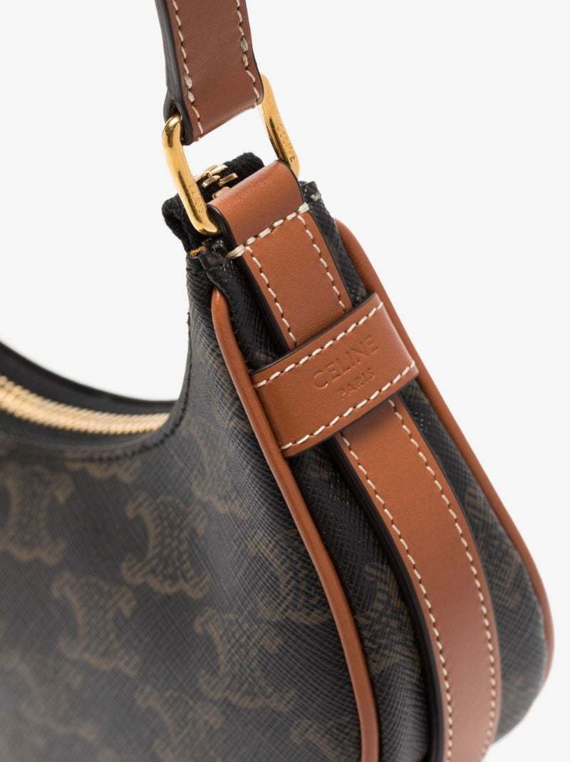 Black Ava Triomphe Canvas Mini Shoulder Bag
