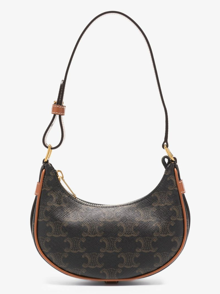 Black Ava Triomphe Canvas Mini Shoulder Bag