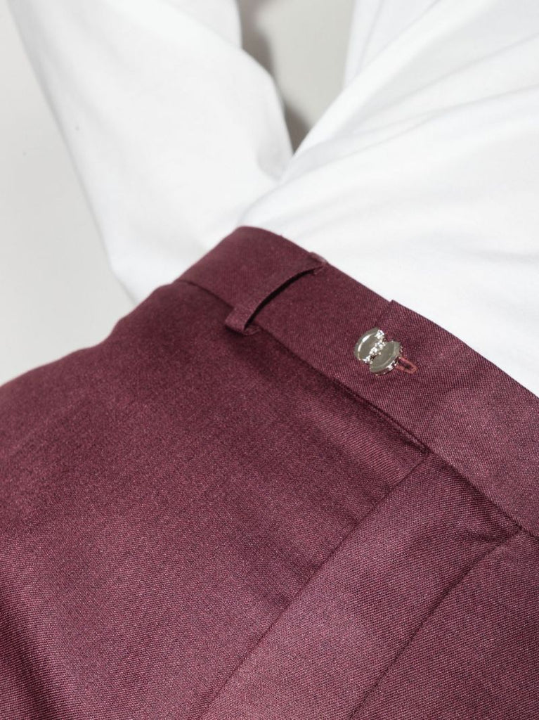 Red Pret Tailored Wool Trousers