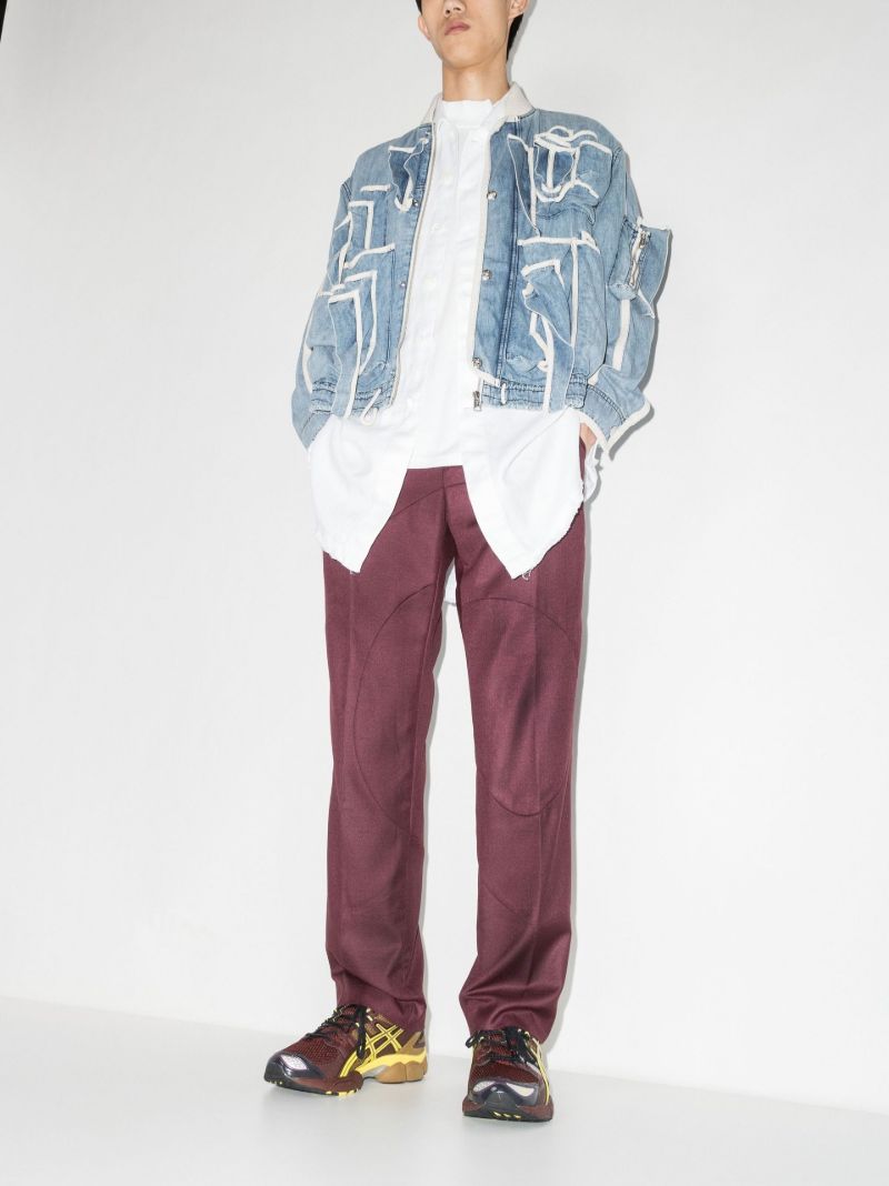 Red Pret Tailored Wool Trousers