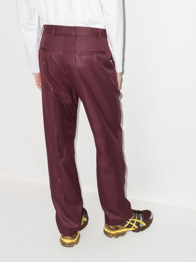 Red Pret Tailored Wool Trousers