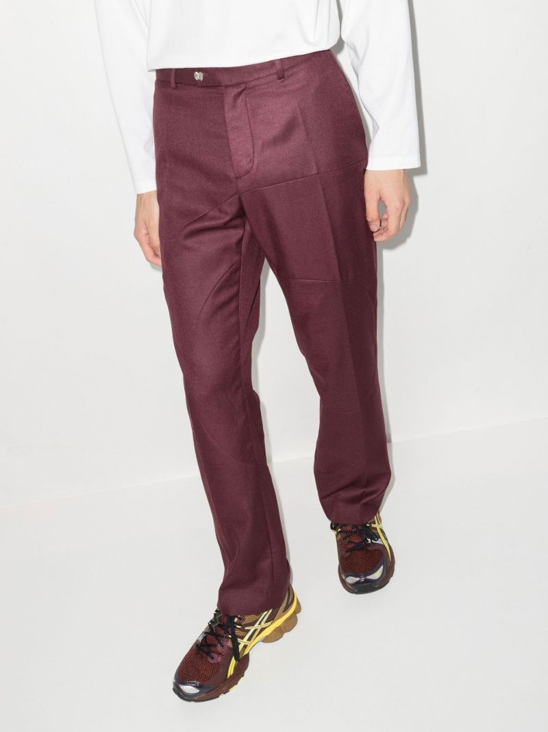 Red Pret Tailored Wool Trousers