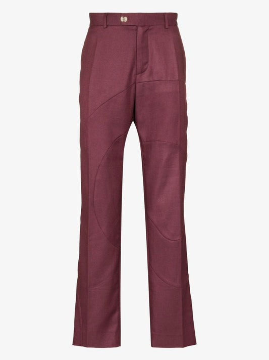 Red Pret Tailored Wool Trousers