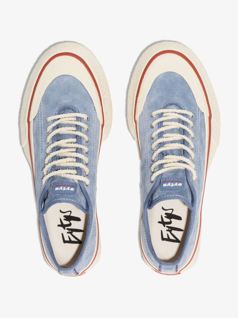 Blue Laguna Low Top Suede Sneakers