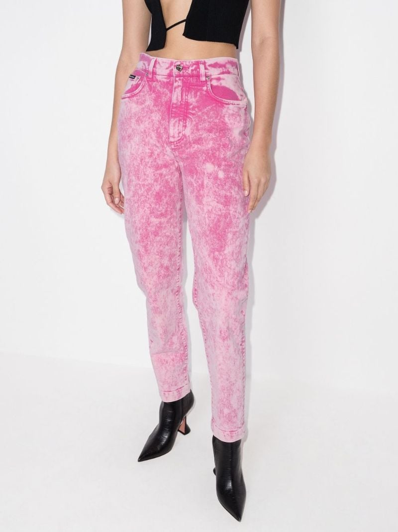 Amber Marbled Denim Boyfriend Jeans