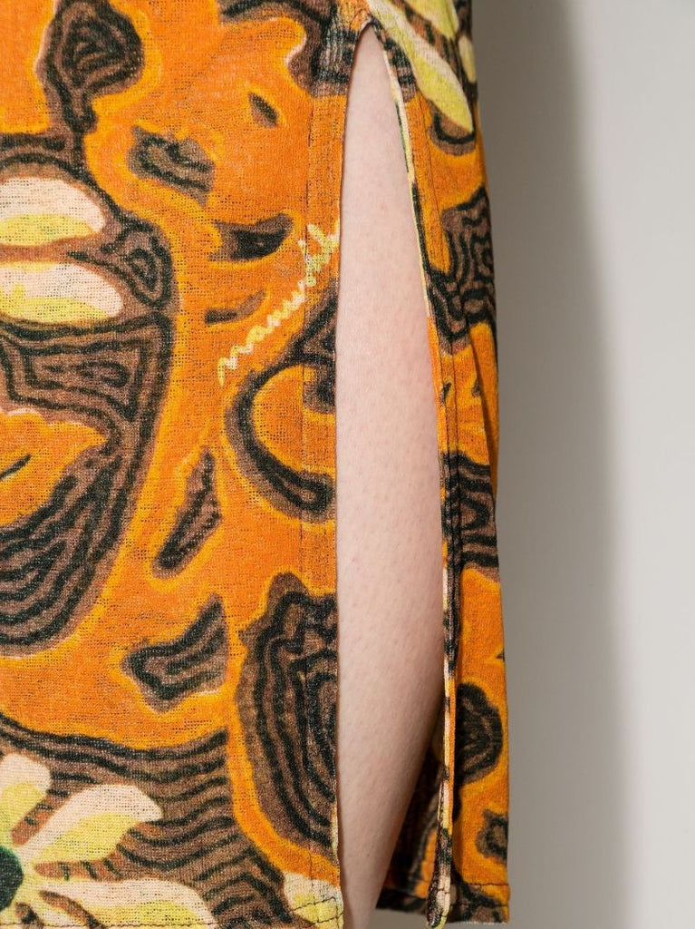 Sibi Floral Print Midi Skirt