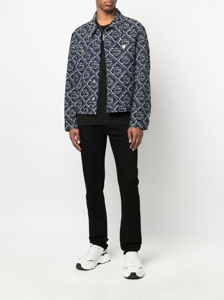 Black Medusa Straight-leg Jeans