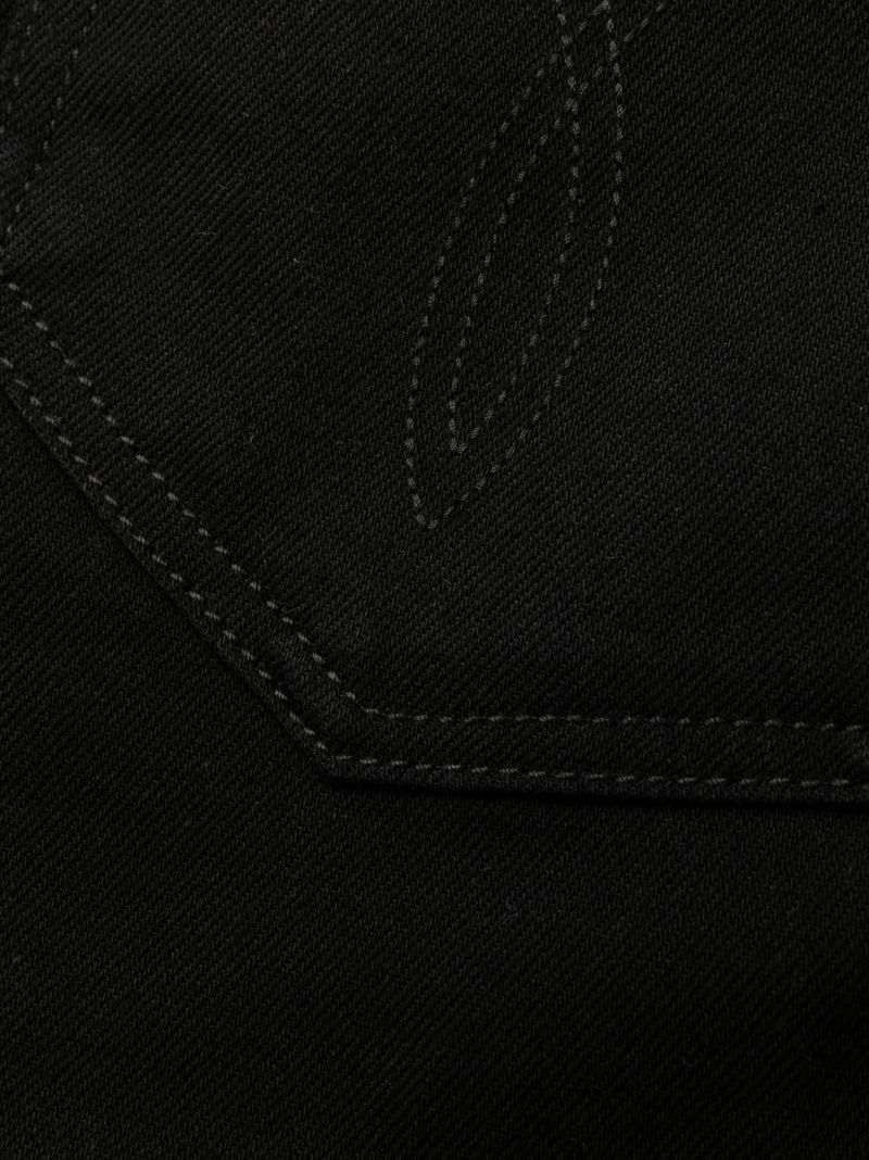 Black Medusa Straight-leg Jeans