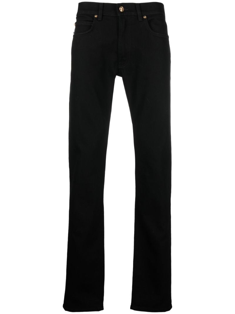 Black Medusa Straight-leg Jeans