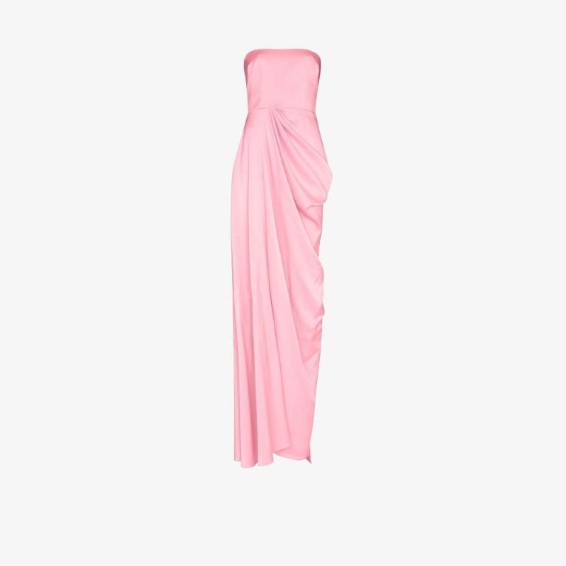 Hudson Strapless Satin CrÃ_x0083_Âªpe Gown