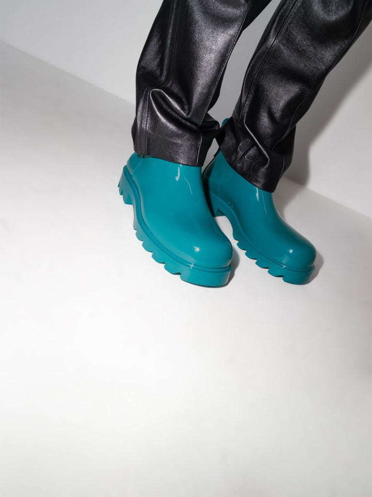Blue Stride Rubber Ankle Boots