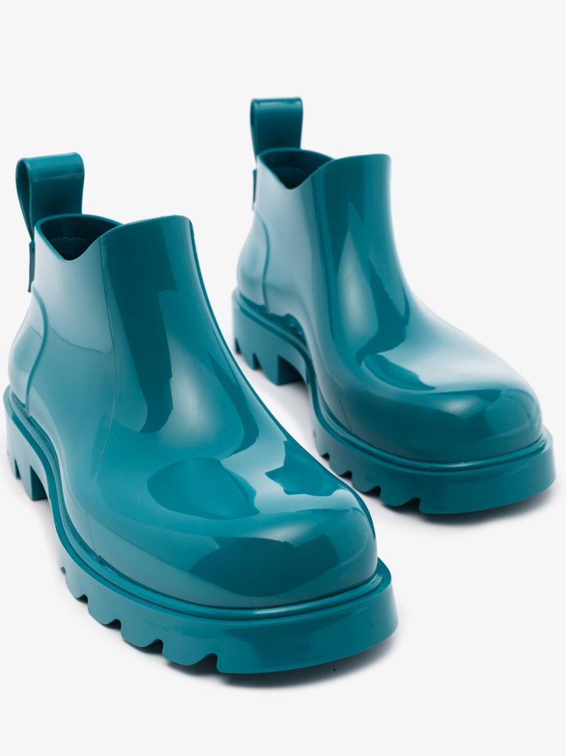 Blue Stride Rubber Ankle Boots