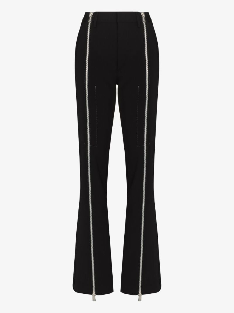Zipped Wool Trousers