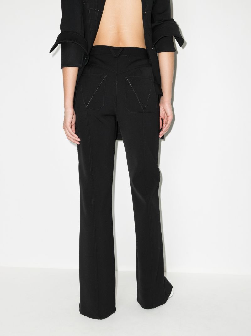 Zipped Wool Trousers