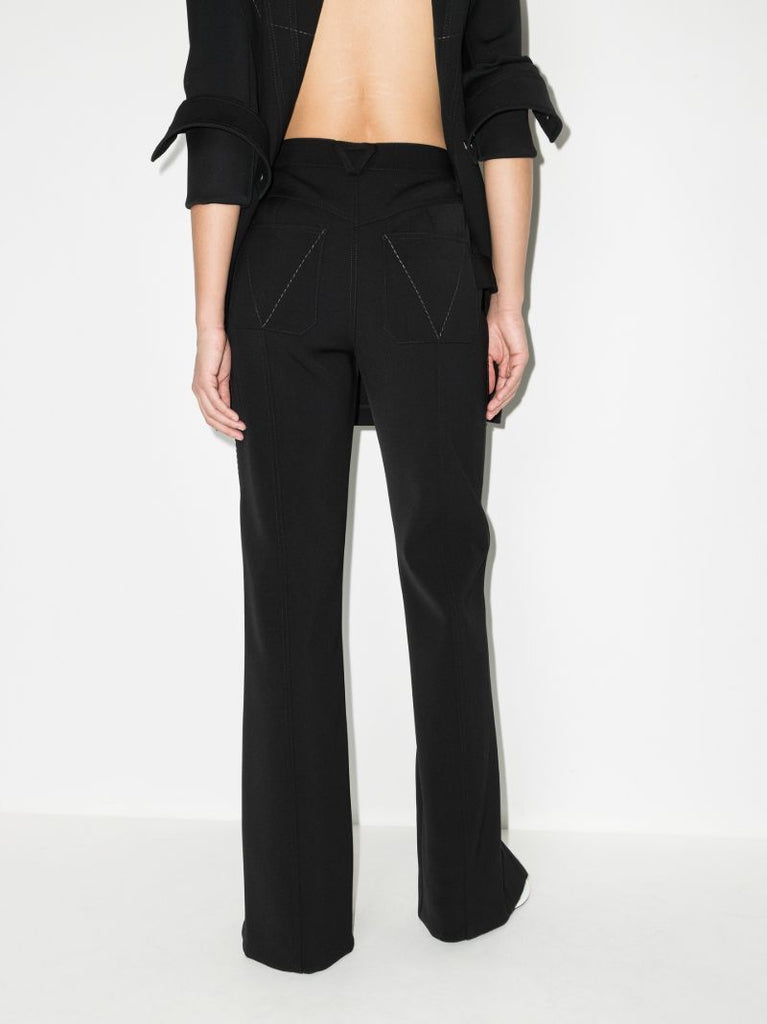 Zipped Wool Trousers