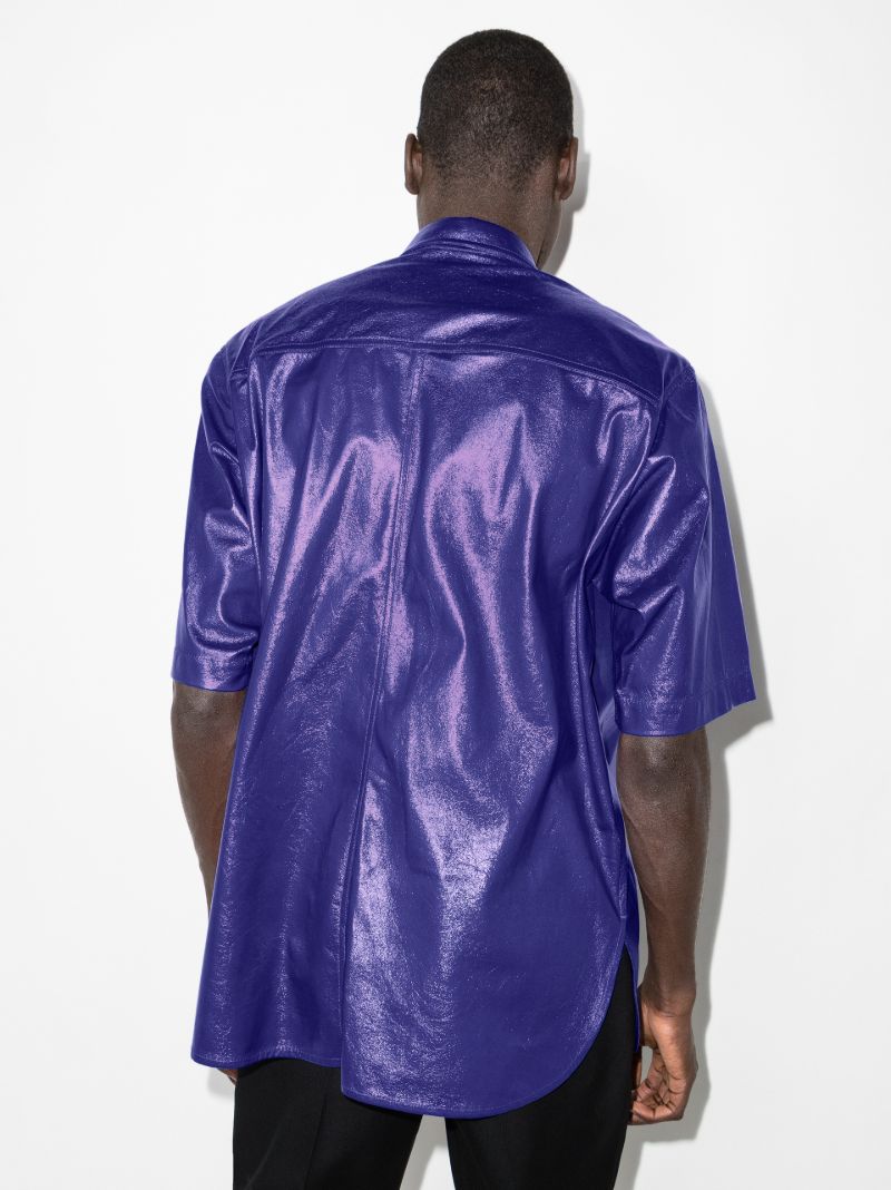 Gilin Faux Leather Shirt