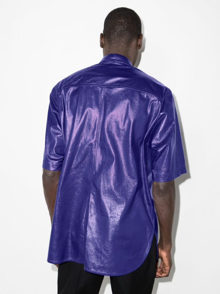 Gilin Faux Leather Shirt