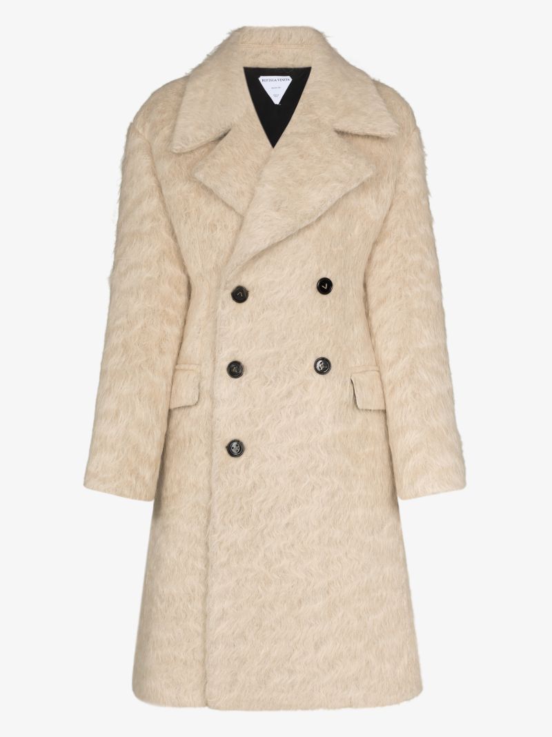 Brushed Double-breasted Coat