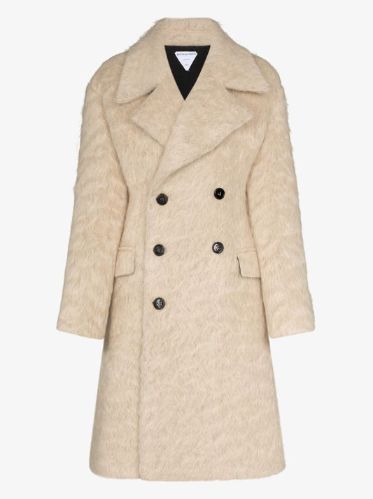 Brushed Double-breasted Coat