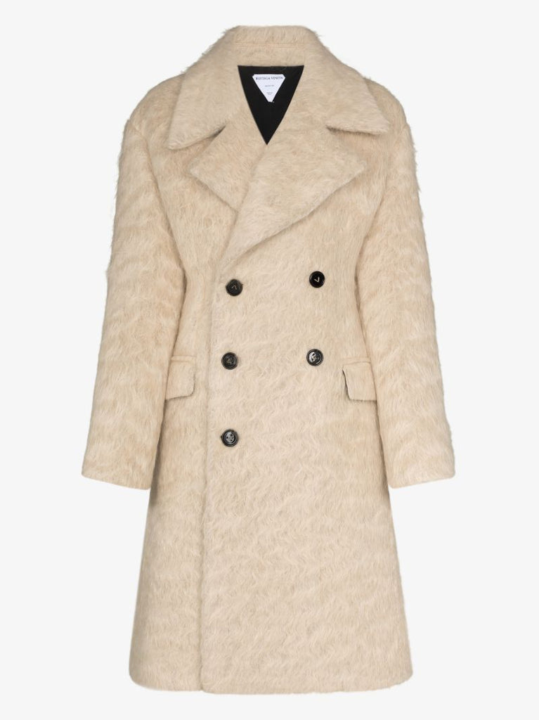 Brushed Double-breasted Coat