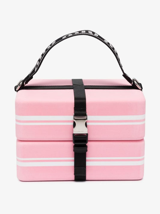 Pink Logo Yoga Block