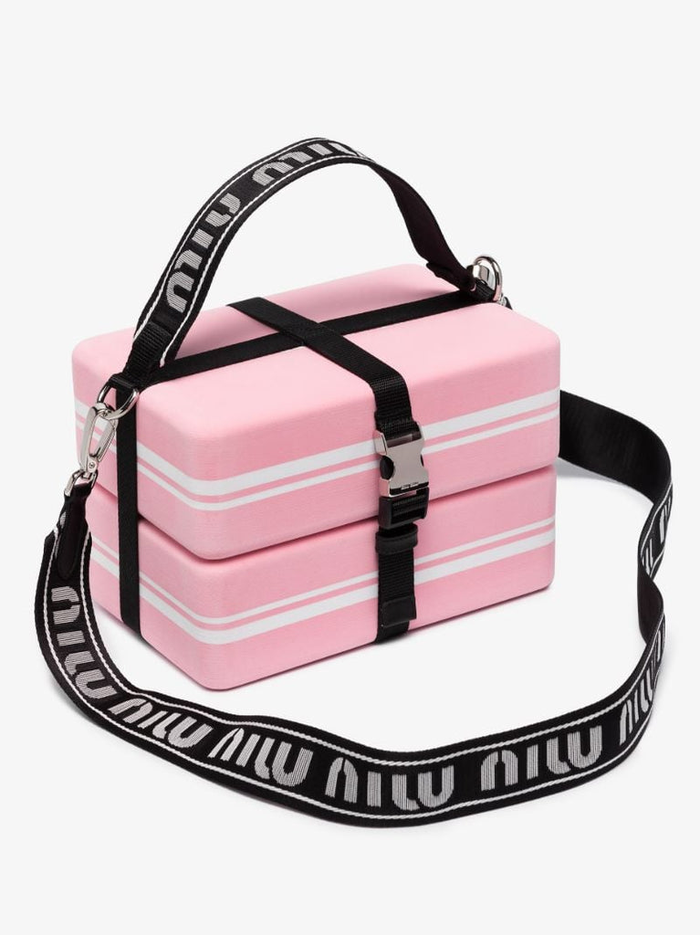 Pink Logo Yoga Block