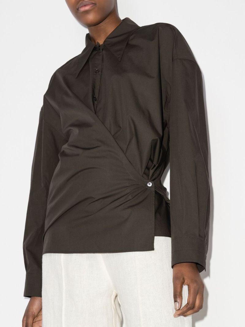 Twisted Cotton Poplin Shirt