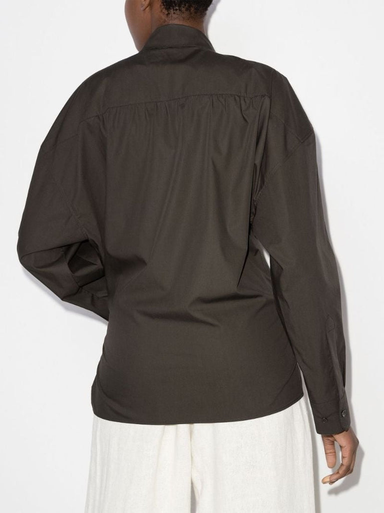 Twisted Cotton Poplin Shirt