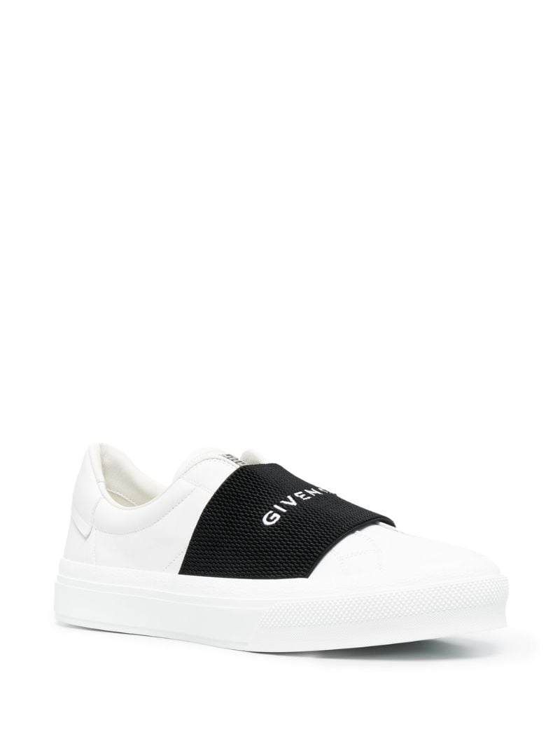 White City Sport Logo Leather Sneakers