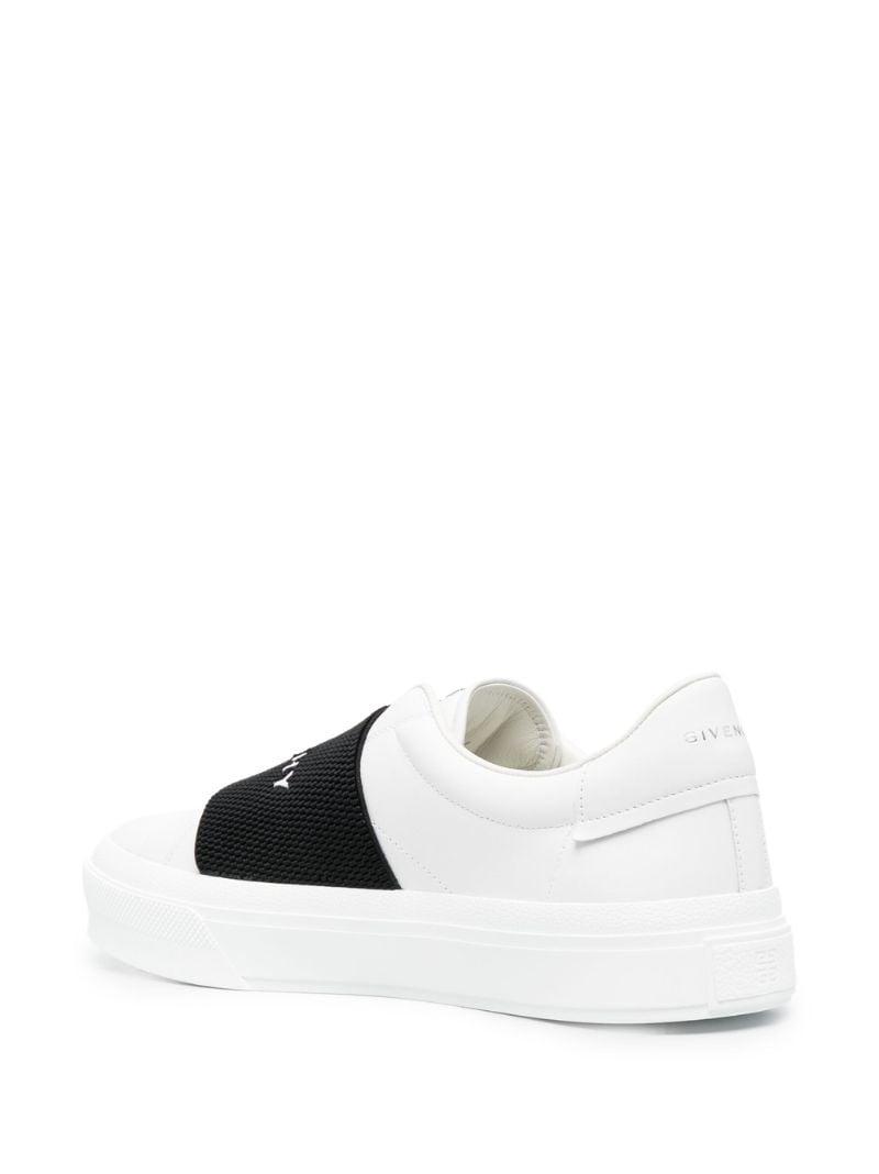 White City Sport Logo Leather Sneakers