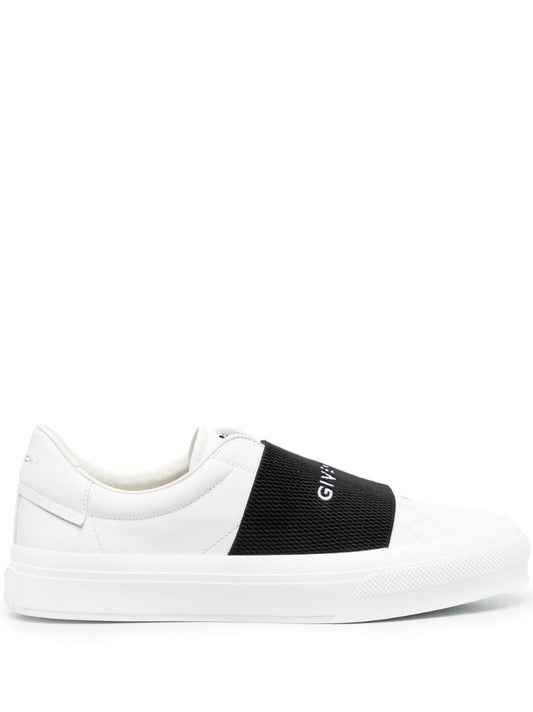 White City Sport Logo Leather Sneakers