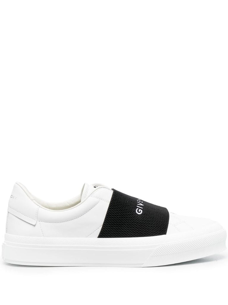 White City Sport Logo Leather Sneakers