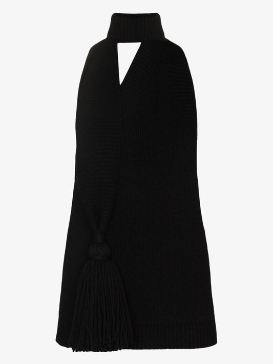 Ribbed Wool Halterneck Top