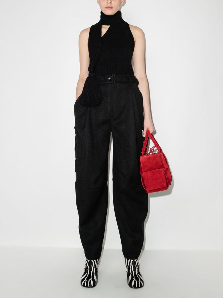 Ribbed Wool Halterneck Top